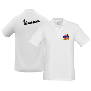 VESPA GIRL - MENS POLO SHIRT